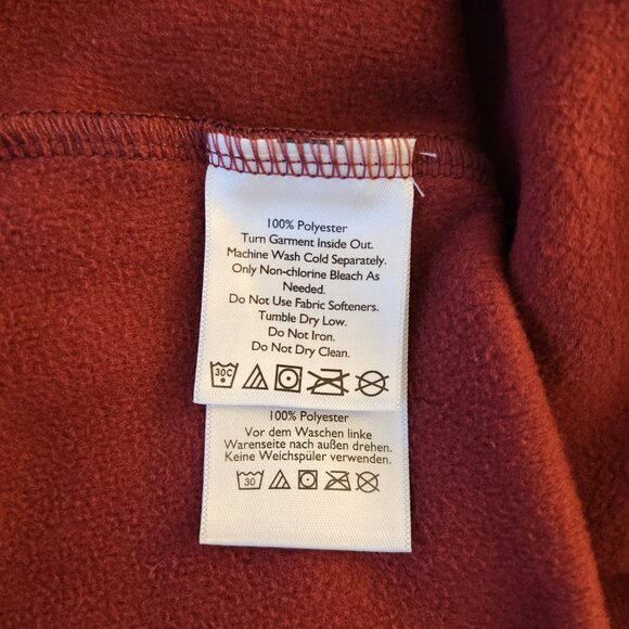 Eddie Bauer Sweatshirt Women First Ascent Quarter Zip Burgundy Maroon Casual M - Picture 15 of 16